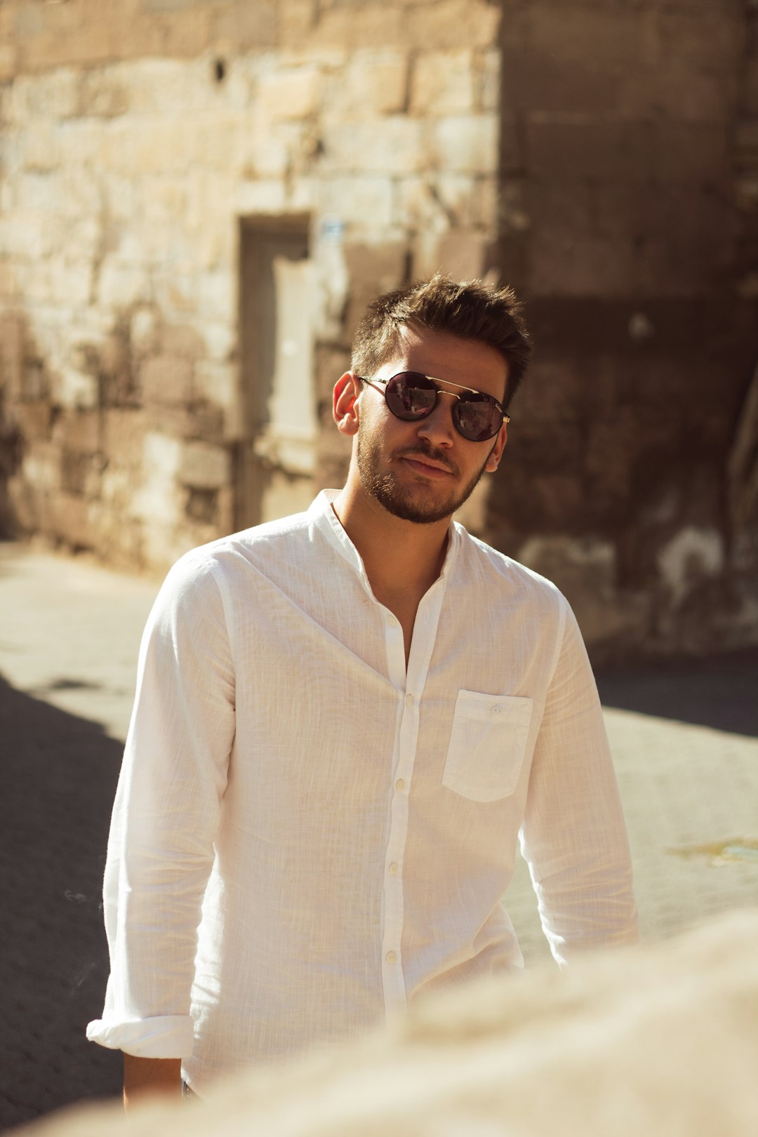 Camicia Siena in lino irlandese colore bianco